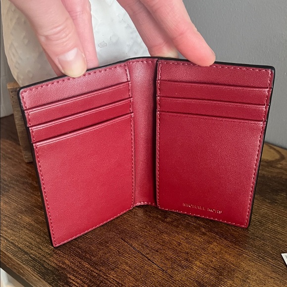 Michael Kors Red Cherry Card Holder - Picture 5 of 7